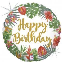 18" Μπαλόνι Tropical Birthday 18" Μπαλόνι Tropical Birthday