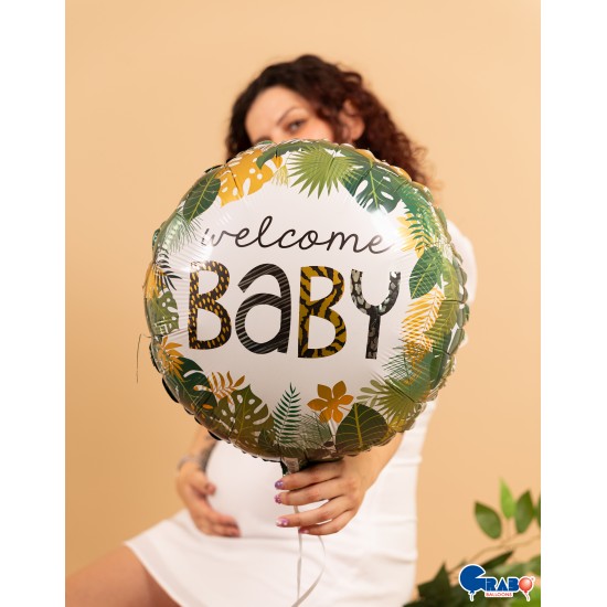 18'' Μπαλόνι Τροπικό Welcome Baby