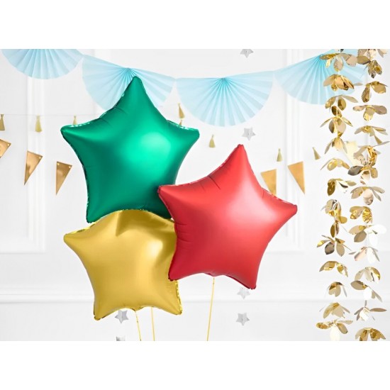 19″ Μπαλόνι Αστέρι Πράσινο Σατέν