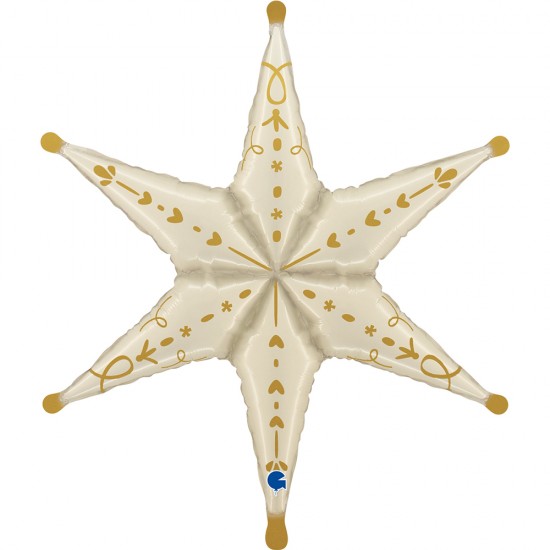 20" Μπαλόνι Αστέρι για Γιρλάντα - Σαμπανιζέ (3 τεμ) 20" Μπαλόνι Αστέρι για Γιρλάντα - Σαμπανιζέ (3 τεμ)