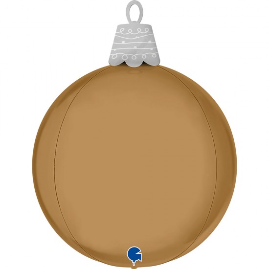 21" Μπαλόνι Χριστουγεννιάτικη Μπάλα 4D - Σαμπανιζέ Platinum