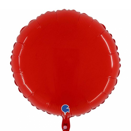 21'' Στρογγυλό Μπαλόνι Κόκκινο Shiny