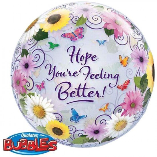 22" Bubble Μπαλόνι "Hope You are Feeling Better" 22" Bubble Μπαλόνι "Hope You are Feeling Better"