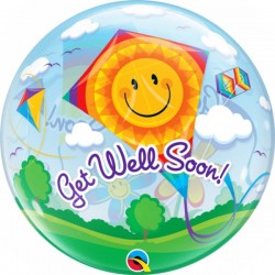 22" Μπαλόνι Bubble για Περαστικά "Get Well Soon"