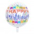 22" Μπαλόνι Διάφανο Happy Birthday Banner 4D