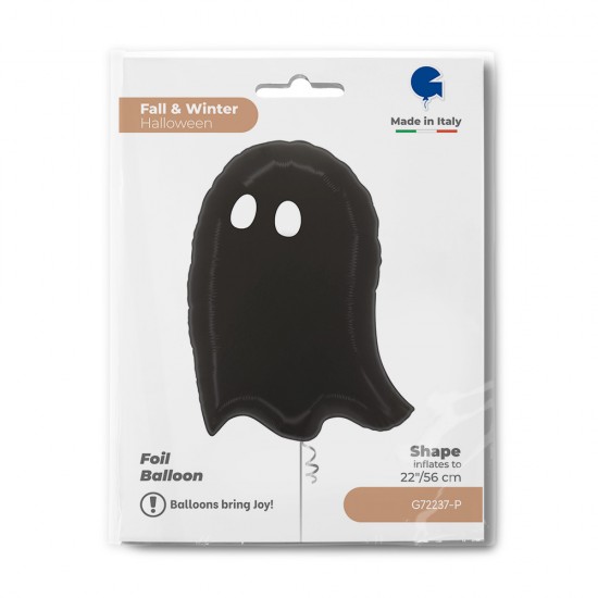 22'' Μπαλόνι μαύρο Φαντασματάκι