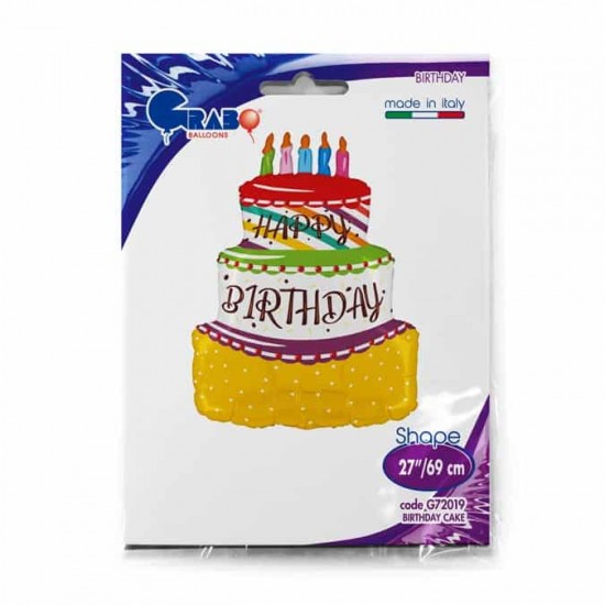 23" Μπαλόνι Happy Birthday Cake