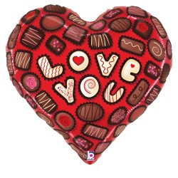 23" Μπαλόνι καρδιά Love You Chocolates 23" Μπαλόνι καρδιά Love You Chocolates