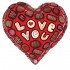 23" Μπαλόνι καρδιά Love You Chocolates