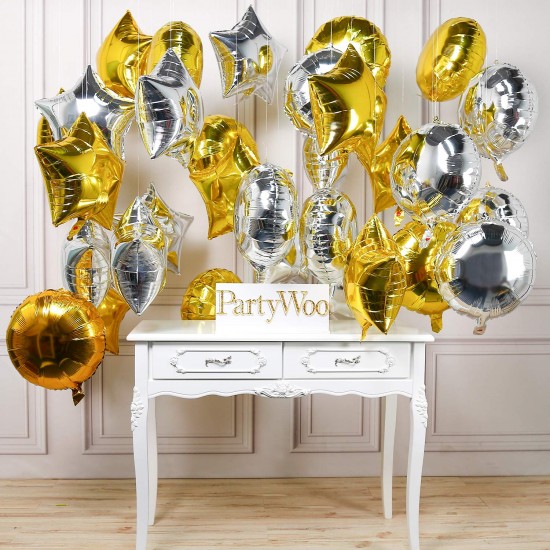 24" Μπαλόνι αστέρι ασημί