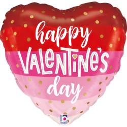 24" Μπαλόνι Καρδιά Αγίου Βαλεντίνου Satin Stripes 24" Μπαλόνι Καρδιά Αγίου Βαλεντίνου Satin Stripes