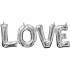 25'' Μπαλόνι αγάπης Ασημί 'Love'