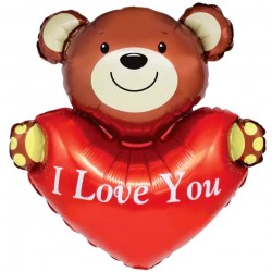 25″ Μπαλόνι Αρκουδάκι με καρδιά I Love you 25″ Μπαλόνι Αρκουδάκι με καρδιά I Love you