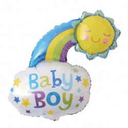 25" Μπαλόνι Baby Boy Ήλιος & Σύννεφο 25" Μπαλόνι Baby Boy Ήλιος & Σύννεφο