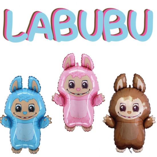 25'' Μπαλόνι Labubu - Ροζ