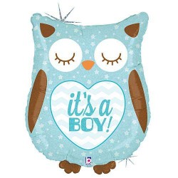 26" Μπαλόνι γέννησης Κουκουβάγια boy 26" Μπαλόνι γέννησης Κουκουβάγια boy