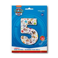 26” Μπαλόνι Paw Patrol – Αριθμός 5 26” Μπαλόνι Paw Patrol – Αριθμός 5