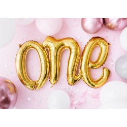 26" Μπαλόνι φράση One χρυσό 26" Μπαλόνι φράση One χρυσό