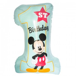 28″ Μπαλόνι γαλάζιο Αριθμός 1 Mickey Mouse 28″ Μπαλόνι γαλάζιο Αριθμός 1 Mickey Mouse