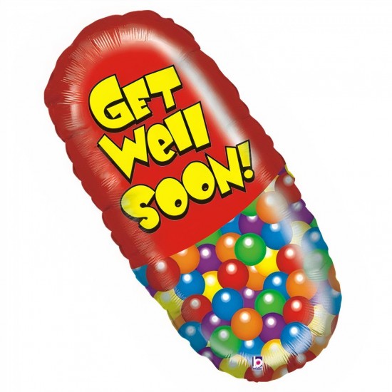 28" Μπαλόνι για περαστικά Χάπι "Get Well Soon"