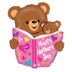 28" Μπαλόνι για τη μαμά Αρκουδάκια με βιβλίο
