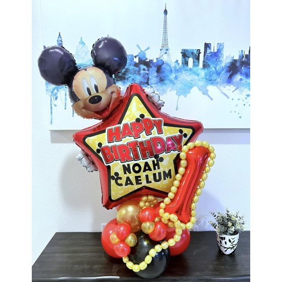 30" Μπαλόνι γενεθλίων Mickey Mouse Personalized 30" Μπαλόνι γενεθλίων Mickey Mouse Personalized