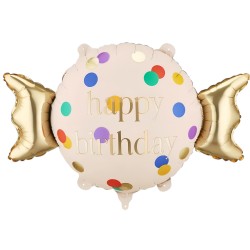 30'' Μπαλόνι Καραμέλα Happy Birthday