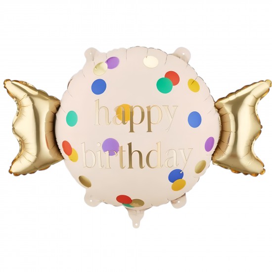 30'' Μπαλόνι Καραμέλα Happy Birthday