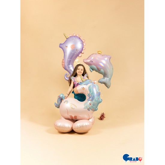 30" Μπαλόνι Θαλάσσιος Μονόκερος