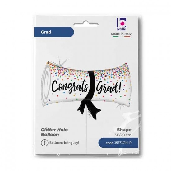 31" Μπαλόνι αποφοίτησης πτυχίο Congrats Grad