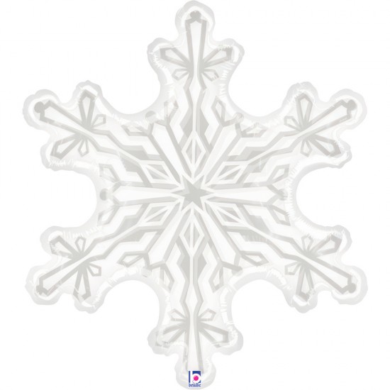 31″ Μπαλόνι Χιονονιφάδα Clear Film