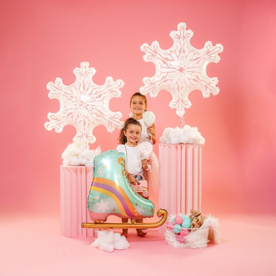 31″ Μπαλόνι Χιονονιφάδα Clear Film