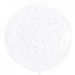 31'' Μπαλόνι διάφανο με Αστέρια