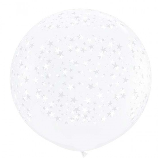 31'' Μπαλόνι διάφανο με Αστέρια