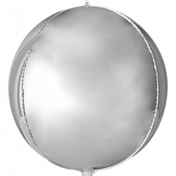 32″ Μπαλόνι Ασημί Σφαίρα 4D 32″ Μπαλόνι Ασημί Σφαίρα 4D
