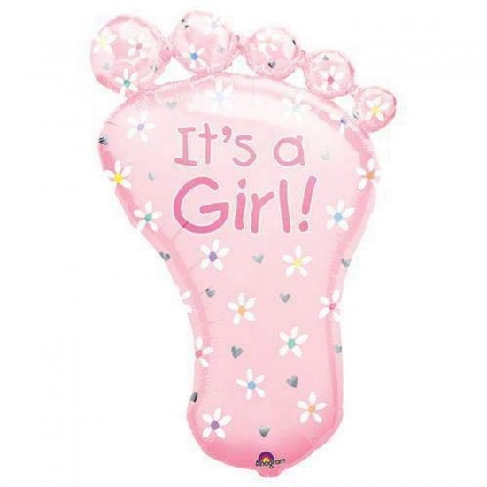 32" Μπαλόνι γέννησης Πατούσα Its a Girl 32" Μπαλόνι γέννησης Πατούσα Its a Girl