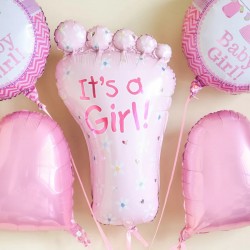 32" Μπαλόνι γέννησης Πατούσα Its a Girl
