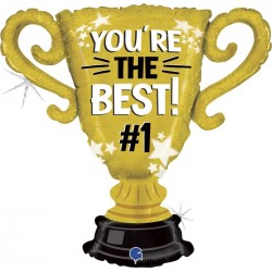33" Μπαλόνι Χρυσό Κύπελλο You're the Best No1 33" Μπαλόνι Χρυσό Κύπελλο You're the Best No1