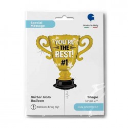 33" Μπαλόνι Χρυσό Κύπελλο You're the Best No1 33" Μπαλόνι Χρυσό Κύπελλο You're the Best No1