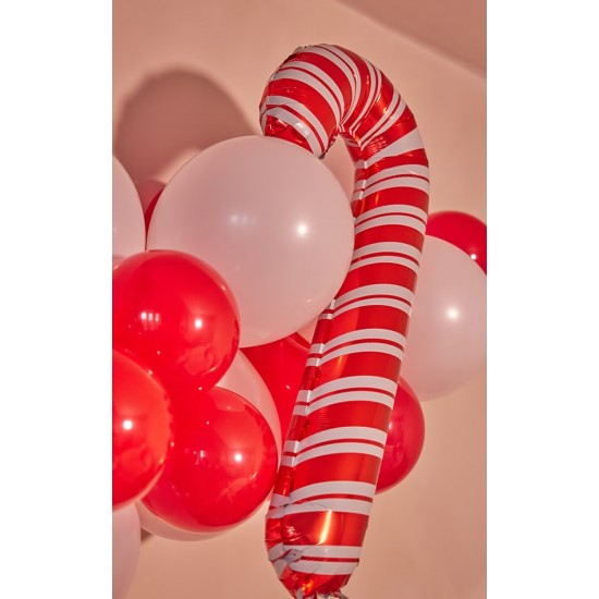 33" Μπαλόνι κόκκινο άσπρο Candy Cane