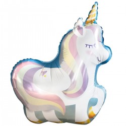 33″ Μπαλόνι Μονόκερος παστέλ Rainbow