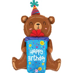 34" Μπαλόνι Αρκουδάκι Happy Birthday 34" Μπαλόνι Αρκουδάκι Happy Birthday