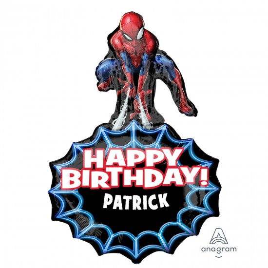 34'' Μπαλόνι γενεθλίων Spiderman Personalized