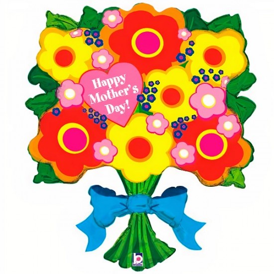 34" Μπαλόνι Μπουκέτο λουλούδια Mother's Day