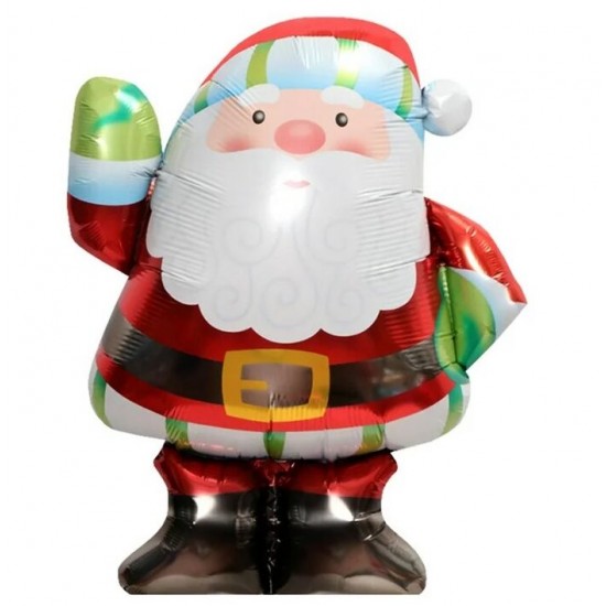 35" Μπαλόνι Άγιος Βασίλης με γαντάκια