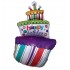 35" Μπαλόνι Funky Τούρτα Happy Birthday