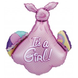 35" Μπαλόνι γέννησης ροζ Πάνα μωρού 35" Μπαλόνι γέννησης ροζ Πάνα μωρού