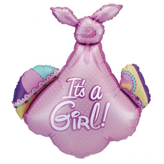 35" Μπαλόνι γέννησης ροζ Πάνα μωρού