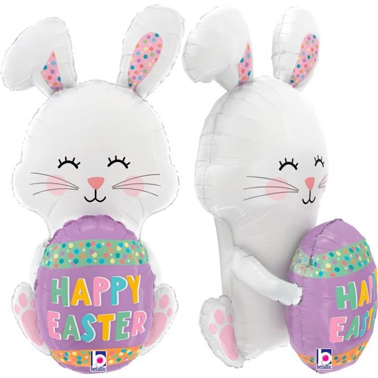 36'' Μπαλόνι Λαγουδάκι Happy Easter