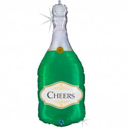 36" Μπαλόνι πράσινο Μπουκάλι Σαμπάνιας Cheers 36" Μπαλόνι πράσινο Μπουκάλι Σαμπάνιας Cheers